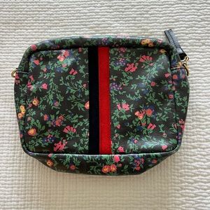 Clare V Camera Bag with floral / racing stripe